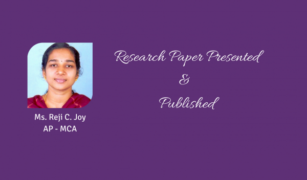 Two research papers from MCA Dept