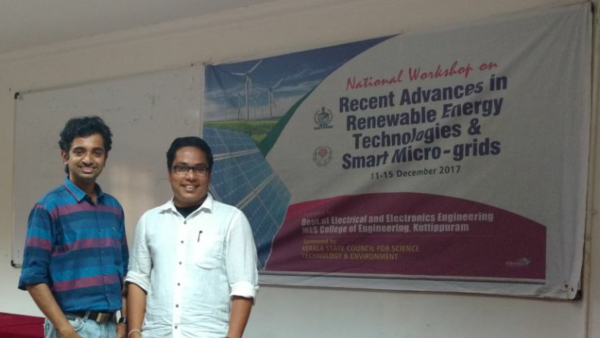 EEE faculty members attend National Workshop on renewable energy