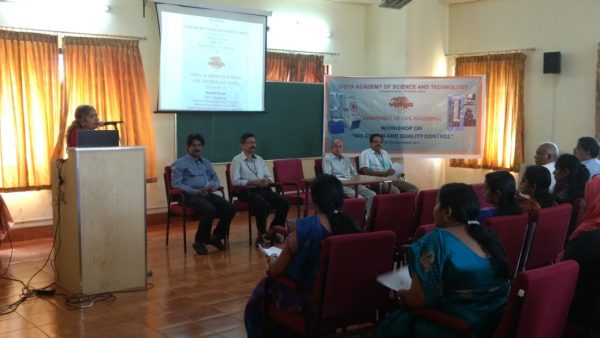 CE Dept organizes workshop on Concrete Mix Design and Quality Control