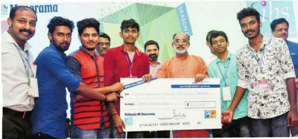 ME students' project awarded a cash prize of Rs. 30,000 in the Yuva Mastermind program