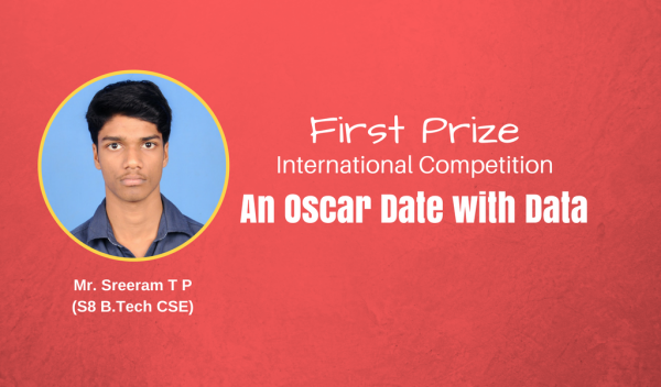 CSE student secures first place in international competition "An Oscar Date with Data"