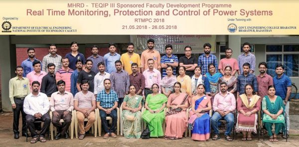 EEE faculty members attend FDP at NIT Calicut