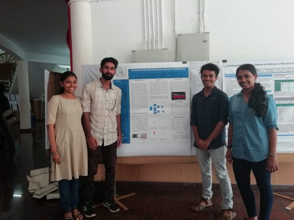 ECE students present a poster in International Conference at CUSAT