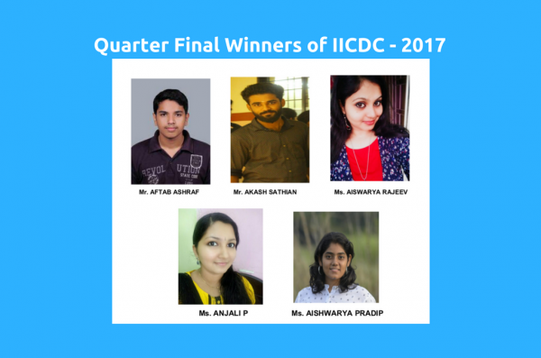 Team of ECE students wins the Quarter Finals of national level Design Contest 2017