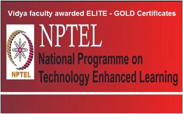 Wow! They also were very busy attending NPTEL courses!!
