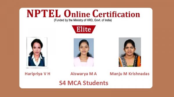 MCA students emulate teachers, successfully complete NPTEL courses