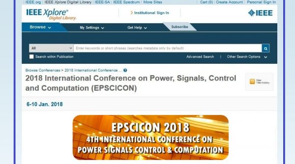EPSCICON 2018 Proceedings now available in IEEEXplore