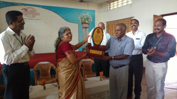 Staff Club honours former Principal Dr Sudha Balagopalan and welcomes new Principal Dr Saji C B