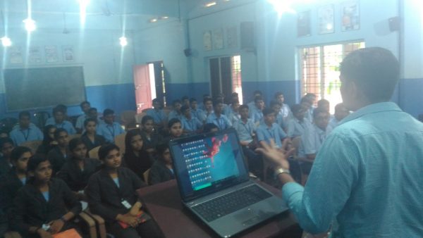 VCAIR team visits school at Aryampadam as an outreach activity
