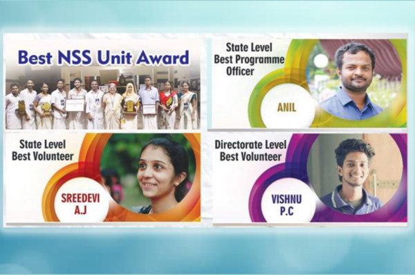Great Govt recognition for the NSS units of Vidya