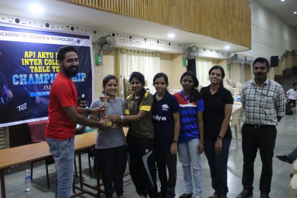 Table Tennis women team secures first position in E Zone championship