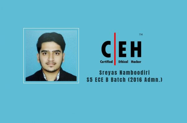 ECE student gets qualified as Certified Ethical Hacker