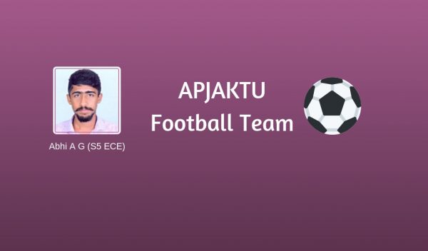 Vidya student in APJAKTU football team