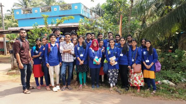 NSS volunteers of Vidya conduct socio-economic survey of neighbouring Grama Panchayath residents