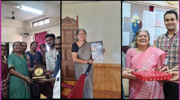 Poignant moment and genial wishes from well wishers to Dr Sudha Balagopalan (Dean-Academics)