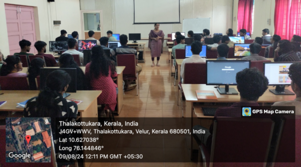 Central Library organizes E-Resources Awareness Session’ for S7 ECE Students