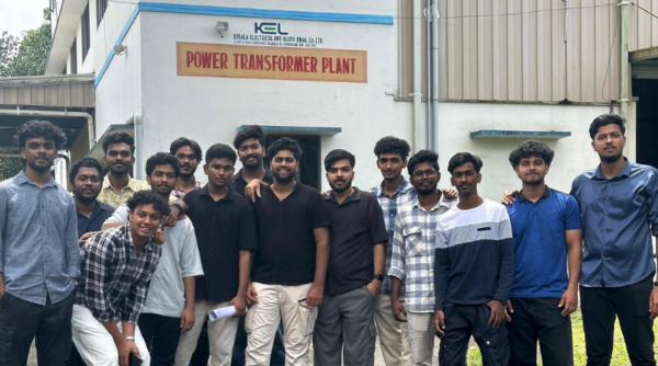 EEE students attends 7 days Internship at KEL - Kerala Electrical & Allied Engineering Co.Ltd