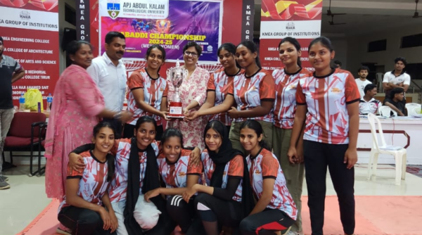 College Kabaddi Women Team secures runner up in E ZONE Kabaddi Championship