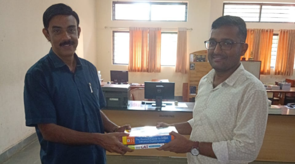 Donation of books by Vidya former faculty member