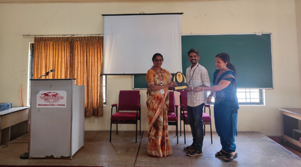 Vidya Staff Club organize a  farewell function to  Mr  Deepu Mohan (Asst Prof, ME Dept)