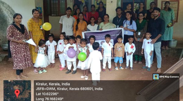 NSS Volunteers bring smiles to kids at Velur Anganwadi on Children’s Day