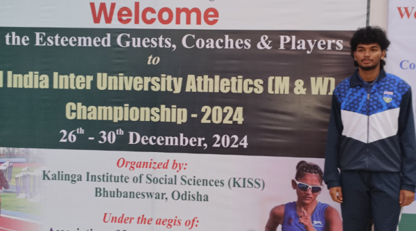 Vidya student represents APJ AKTU Athletics team in the All India Inter University Championship