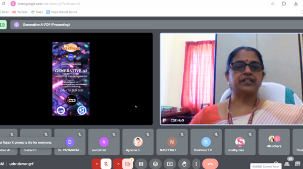 CSE Dept organizes  FDP on Generative AI : The future of Creativity & Automation