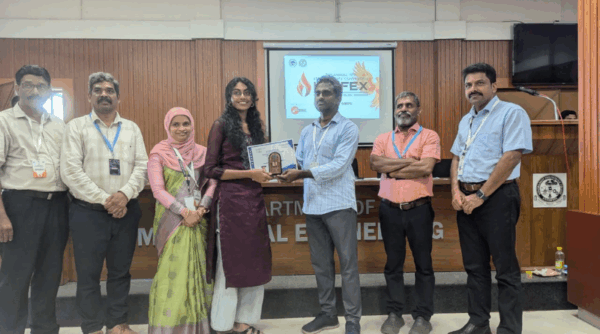 Vidya student honored with prestigious ISTE Kerala Best Student Award 2024