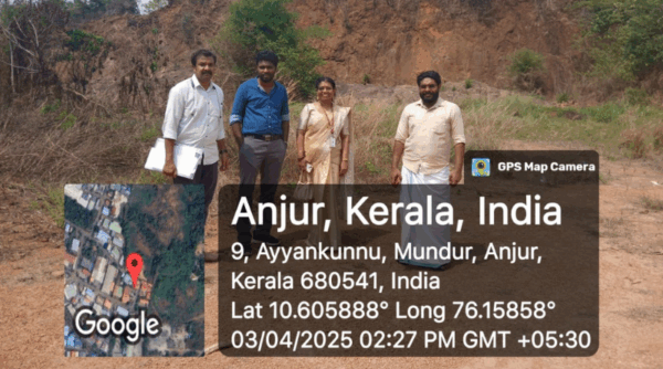 CE Dept undertakes Soil Quality Inspection at Ayyankunnu, Mundur