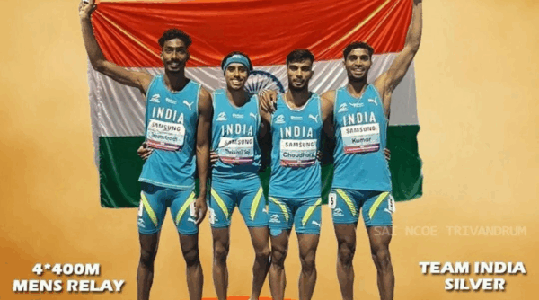 Vidya Alumnus Mr. Manu T S brings pride to the global stage, powering India to a Silver Medal victory in the Men’s 4x400m Relay 2025 at Gumi, South Korea
