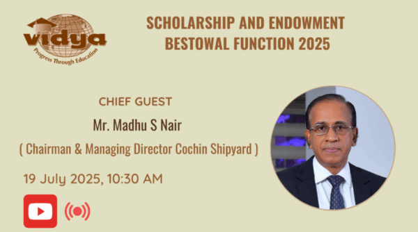 Vidya to fuel ambitions and reward merit at the Scholarship and Endowment Function on 19 July 2025