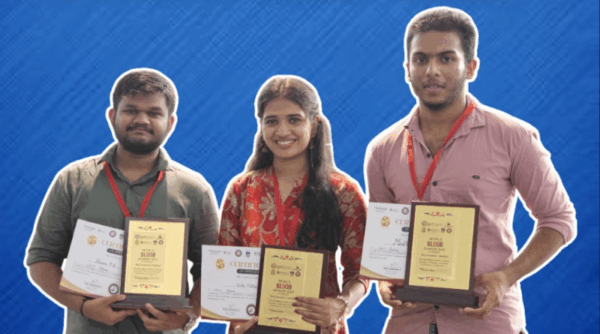 Vidya NSS Volunteers honored with state-level awards for Voluntary Blood Donations