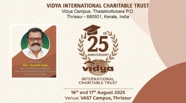 25 Years of Spreading the Light of Selfless Service and Knowledge : VICT Silver Jubilee Celebrations on 16–17 August 2025