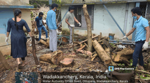 NSS beautification effort at Wadakkanchery District Hospital