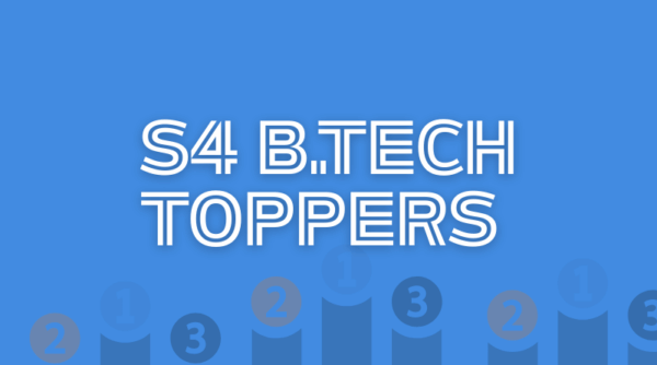 Outstanding Toppers among S4 B.Tech Students at KTU
