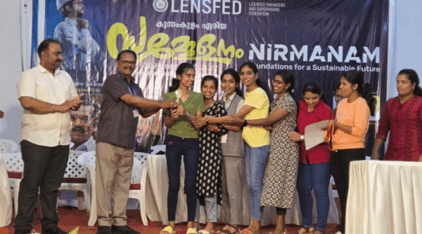 CE students bag first prize at LENSFED’s NIRMANAM 2025