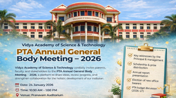 Invitation to a day of meaningful engagement at the PTA Annual General Body Meeting on 24 January 2026