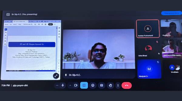 Hands-on learning with VSEC : 2D and 3D shapes around us