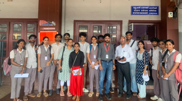 Railway passenger awareness campaign on RailOne App by Vidya NSS Units