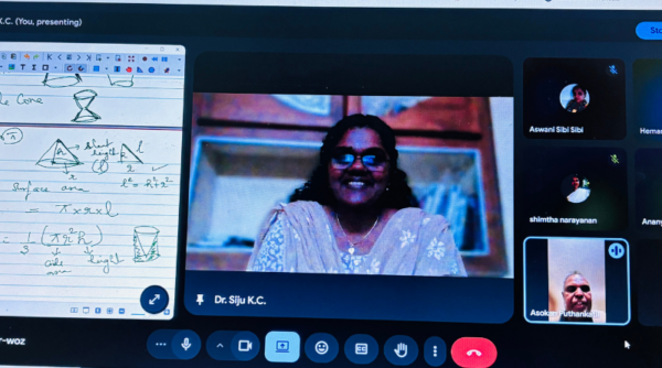 VSEC Head handles session on “Exploring Mensuration – Part C: Area, Surface Area, and Volume of Cone”