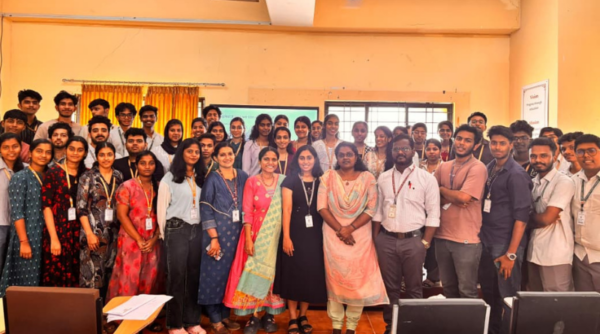 VSEC student volunteer exhibits her capacity as Resource Person