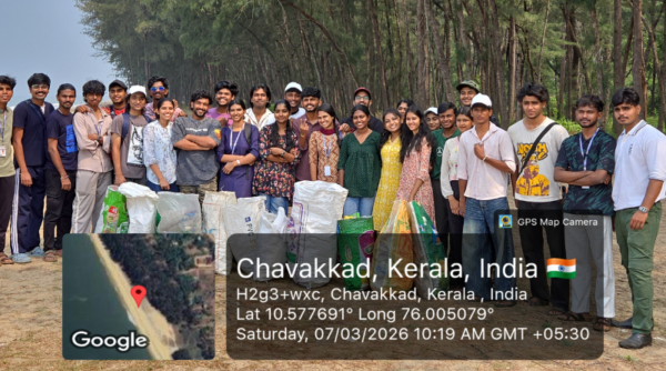 NSS conducts Beach Cleaning Drive at Chavakkad Beach