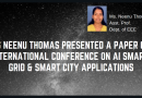 EEE faculty member presents paper in an international conference at PSG College of Technology EEE faculty member presents paper in an international conference at PSG College of Technology
