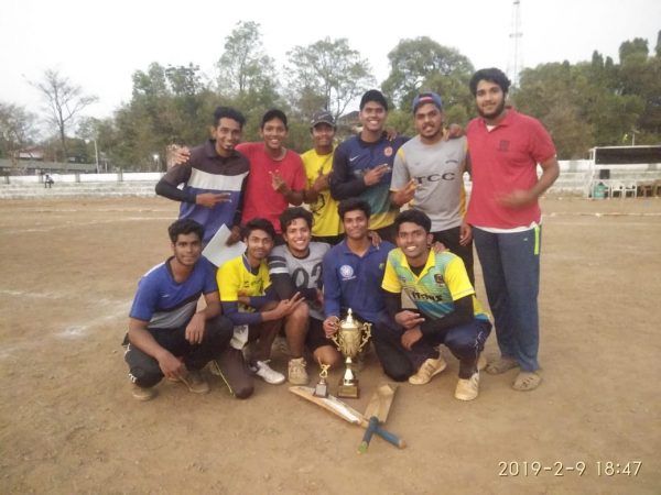 Vidya becomes champions in Yorker Inter Collegiate Hard Tennis Cricket Tournament