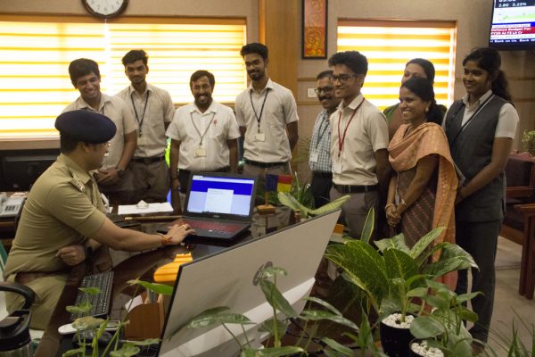 Sri Yathish Chandra G H, IPS, launches website of TechFest VYVIDH ‘19