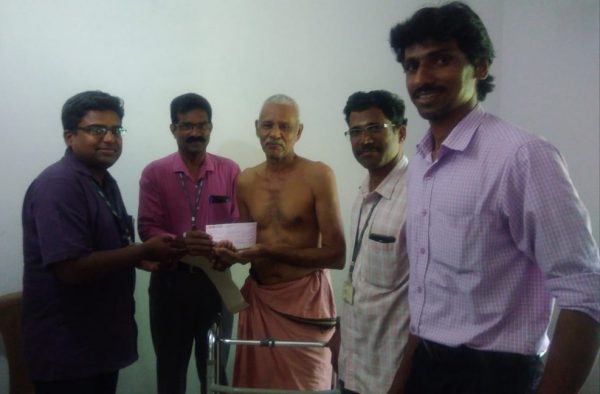 Vidya faculty and staff extend a helping hand to a colleague