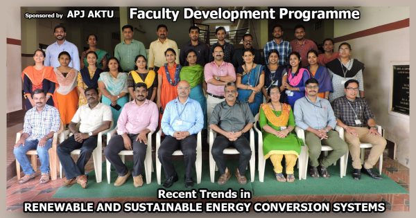 EEE Dept organises five-day FDP on Recent Trends in Renewable and Sustainable Energy Conversion Systems