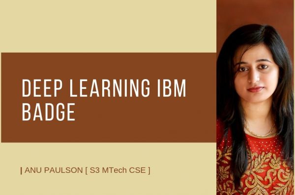 CSE student secures IBM Badge in Deep Learning