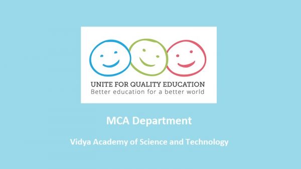 A "quantum leap" in the quality of MCA education in Vidya!