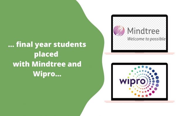 Placement front in Vidya is gaining momentum: Six students placed with Mindtree and Wipro